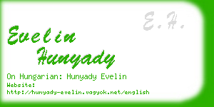 evelin hunyady business card